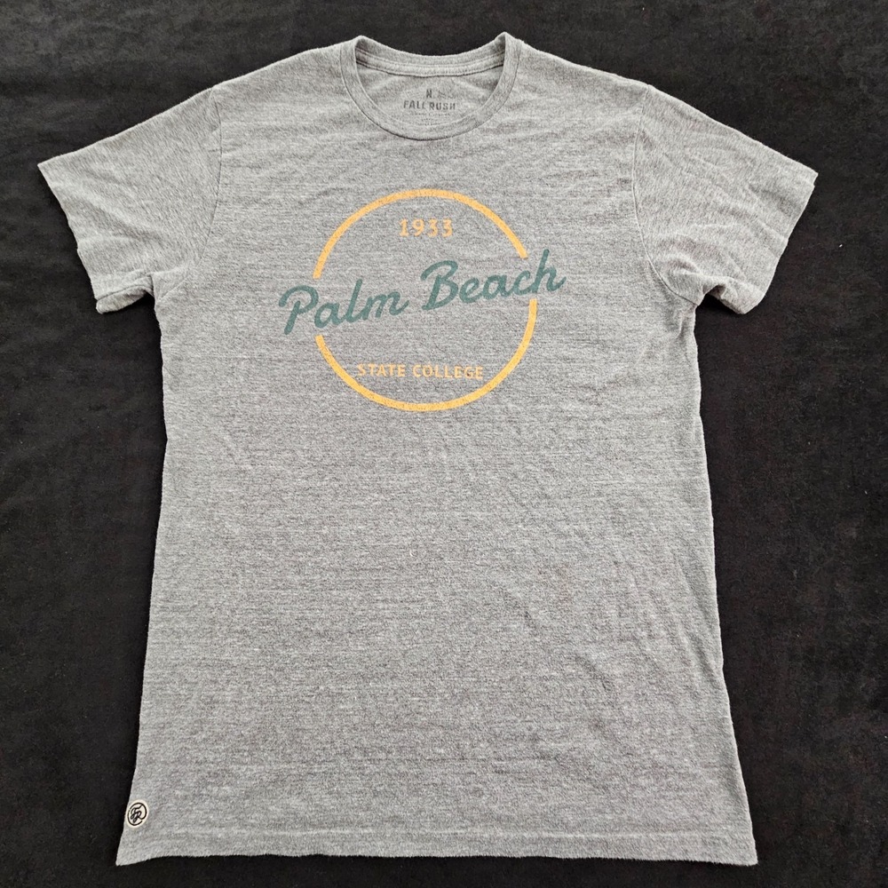 Palm Beach State College 1933 Fall Rush Gray Short Sleeve T-Shirt Adult M